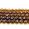 Smoky Quartz Beads Strand 12.0 mm Ball Facet Cut VVS Clarity Mocha Brown Color Birthstone Jewelry Making