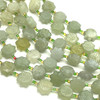Jade Beads Strand 12.0 mm Craving Face Plain Cut VS Clarity Pale Green Color Birthstone Jewelry Making