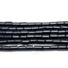 Eagle's Eye Gemstone Beads Strand 6x4 mm Tube Plain Cut VS Clarity Black Color Birthstone Jewelry Making