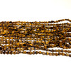 Tiger's Eye Gemstone Beads Strand 9x8.5-8.5x8 mm Triangle Plain Cut VS Clarity Golden Brown Color Birthstone Jewelry Making