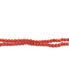 Glass Beads Strand 6.00 mm Ball Facet Cut VS Clarity Orange Color Astrology Jewelry Making