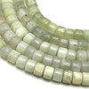 Jade Beads Strand 8x6 mm Tyre Plain Cut VS Clarity Light Green Color Birthstone Jewelry Making