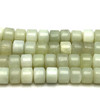 Jade Beads Strand 10x7 mm Tyre Plain Cut VS Clarity Light Green Color Birthstone Jewelry Making
