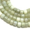 Jade Beads Strand 10x7 mm Tyre Plain Cut VS Clarity Light Green Color Birthstone Jewelry Making