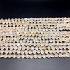 Natural Chalcedony Leaf 10-11mm Carved Drilled Beads | VVS Clarity | 14.5 inch Loose Strand Jewelry Making