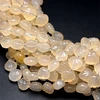 Natural Chalcedony Leaf 10-11mm Carved Drilled Beads | VVS Clarity | 14.5 inch Loose Strand Jewelry Making