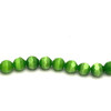 Glass Beads Strand 6.00 mm Round Facet Cut VVS Clarity Forest Green Color Birthstone Jewelry Making