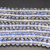 Glass Beads Strand 7.00 mm Tyre Facet Cut VVS2 Clarity White Color Birthstone Jewelry Making