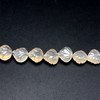 Chalcedony Beads Strand 11x11-10x10 mm Leaf Carved Cut VVS Clarity White Color Birthstone Jewelry Making