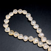 Chalcedony Beads Strand 11x11-10x10 mm Leaf Carved Cut VVS Clarity White Color Birthstone Jewelry Making