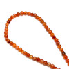 Carnelian Beads Strand 4.5-4 mm Ball Plain Cut VS Clarity Salamander Orange Color Birthstone Jewelry Making