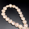 Rose Quartz Beads Strand 16.0 mm HS Plain Cut VS Clarity Pale Pink Color Birthstone Jewelry Making