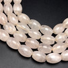Rose Quartz Beads Strand 17x13 mm Balloon Plain Cut VS Clarity Pale Pink Color Birthstone Jewelry Making