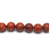 Wood Bead Beads Strand 12.5 mm Ball Plain Cut VS Clarity Rust Orange Color Birthstone Jewelry Making
