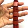 Red Jasper Beads Strand 24x19-21x18 mm Flat Drum Plain Cut VS Clarity Barn Red Color Birthstone Jewelry Making