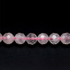 Rose Quartz Beads Strand 8.00 mm Round Facet Cut VVS Clarity Crepe Pink Color Birthstone Jewelry Making