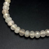Rose Quartz Gem Beads Strand 8.00 mm Tyre Facet Cut VS Clarity Pale Pink Color Birthstone Jewelry Making