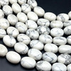 Howlite Beads Strand 19x14 mm Mani Plain Cut VS Clarity White Color Birthstone Jewelry Making