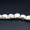 Howlite Beads Strand 16x11 mm Tumble Plain Cut VS Clarity White Color Birthstone Jewelry Making