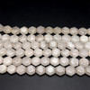 Rose Quartz Beads Strand 13.5x12 mm Octagon Plain Cut VS Clarity Pale Pink Color Birthstone Jewelry Making