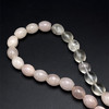 Rose Quartz Beads Strand 14x12 mm Balloon Plain Cut VS Clarity Pale Pink Color Birthstone Jewelry Making