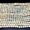 Shell Beads Strand 9.00 mm Ball Plain Cut VVS Clarity Light Cream Color Birthstone Jewelry Making