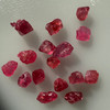 Natural Spinel Uncut Rough 16 Pieces 22.6 Carats Crimson Red-Hot Pink Color 5A Quality Burmese Mines Raw Gemstone