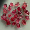 Natural Spinel Uncut Rough 22 Pieces 24.36 Carats Crimson Red-Hot Pink Color 5A Quality Burmese Mines Raw Gemstone