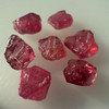 Natural Spinel Uncut Rough 7 Pieces 10.84 Carats Crimson Red-Hot Pink Color 5A Quality Burmese Mines Raw Gemstone