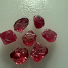 Natural Spinel Uncut Rough 7 Pieces 10.84 Carats Crimson Red-Hot Pink Color 5A Quality Burmese Mines Raw Gemstone