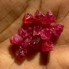 Natural Spinel Uncut Rough 12 Pieces 19.21 Carats Crimson Red-Hot Pink Color 5A Quality Burmese Mines Raw Gemstone