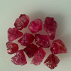 Natural Spinel Uncut Rough 12 Pieces 19.21 Carats Crimson Red-Hot Pink Color 5A Quality Burmese Mines Raw Gemstone