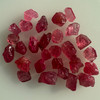 Natural Spinel Uncut Rough 28 Pieces 33.59 Carats Crimson Red-Hot Pink Color 5A Quality Burmese Mines Raw Gemstone
