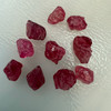 Natural Spinel Uncut Rough 10 Pieces 22.68 Carats Crimson Red-Hot Pink Color 5A Quality Burmese Mines Raw Gemstone