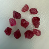 Natural Spinel Uncut Rough 10 Pieces 22.68 Carats Crimson Red-Hot Pink Color 5A Quality Burmese Mines Raw Gemstone