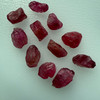 Natural Spinel Uncut Rough 11 Pieces 38.48 Carats Crimson Red-Hot Pink Color 5A Quality Burmese Mines Raw Gemstone