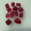Natural Spinel Uncut Rough 12 Pieces 34.33 Carats Crimson Red-Hot Pink Color 5A Quality Burmese Mines Raw Gemstone