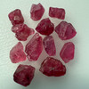 Natural Spinel Uncut Rough 12 Pieces 34.33 Carats Crimson Red-Hot Pink Color 5A Quality Burmese Mines Raw Gemstone