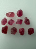 Natural Spinel Uncut Rough 10 Pieces 17.35 Carats Crimson Red-Hot Pink Color 5A Quality Burmese Mines Raw Gemstone
