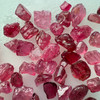 Natural Spinel Uncut Rough 60 Pieces 57.19 Carats Crimson Red-Hot Pink Color 5A Quality Burmese Mines Raw Gemstone