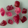 Natural Spinel Uncut Rough 10 Pieces 25.08 Carats Crimson Red-Hot Pink Color 5A Quality Burmese Mines Raw Gemstone