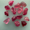 Natural Spinel Uncut Rough 15 Pieces 26.36 Carats Crimson Red-Hot Pink Color 5A Quality Burmese Mines Raw Gemstone