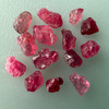 Natural Spinel Uncut Rough 15 Pieces 26.36 Carats Crimson Red-Hot Pink Color 5A Quality Burmese Mines Raw Gemstone