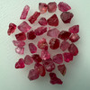 Natural Spinel Uncut Rough 35 Pieces 30.57 Carats Crimson Red-Hot Pink Color 5A Quality Burmese Mines Raw Gemstone
