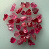 Natural Spinel Uncut Rough 35 Pieces 30.57 Carats Crimson Red-Hot Pink Color 5A Quality Burmese Mines Raw Gemstone