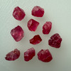 Natural Spinel Uncut Rough 10 Pieces 25.96 Carats Crimson Red-Hot Pink Color 5A Quality Burmese Mines Raw Gemstone