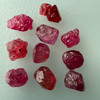 Natural Spinel Uncut Rough 10 Pieces 27.86 Carats Crimson Red-Hot Pink Color 5A Quality Burmese Mines Raw Gemstone