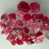 Natural Spinel Uncut Rough 28 Pieces 22.97 Carats Crimson Red-Hot Pink Color 5A Quality Burmese Mines Raw Gemstone