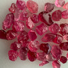 Natural Spinel Uncut Rough 40 Pieces 29.77 Carats Crimson Red-Hot Pink Color 5A Quality Burmese Mines Raw Gemstone