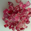 Natural Spinel Uncut Rough 40 Pieces 29.74 Carats Crimson Red-Hot Pink Color 5A Quality Burmese Mines Raw Gemstone